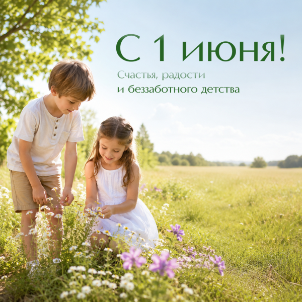 Картинка с Днем защиты детей с добрым пожеланием